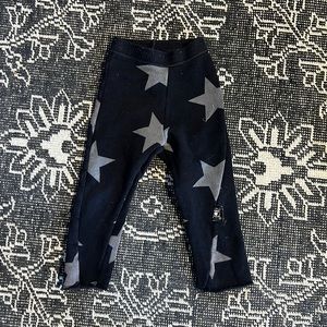Nununu Black Star Pant 6 - 12 months